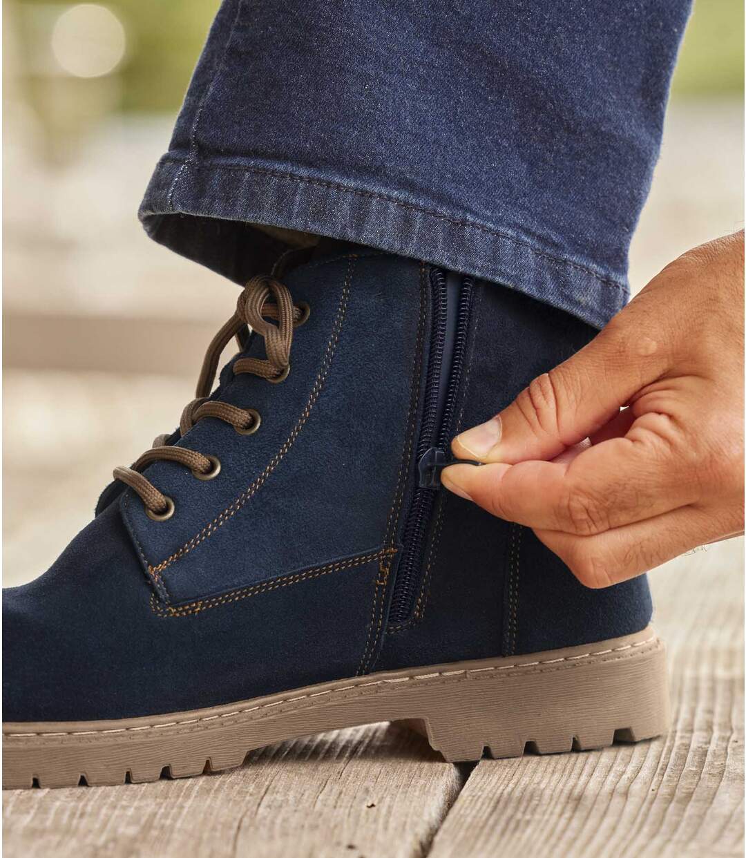Chaussures Montantes Zippées