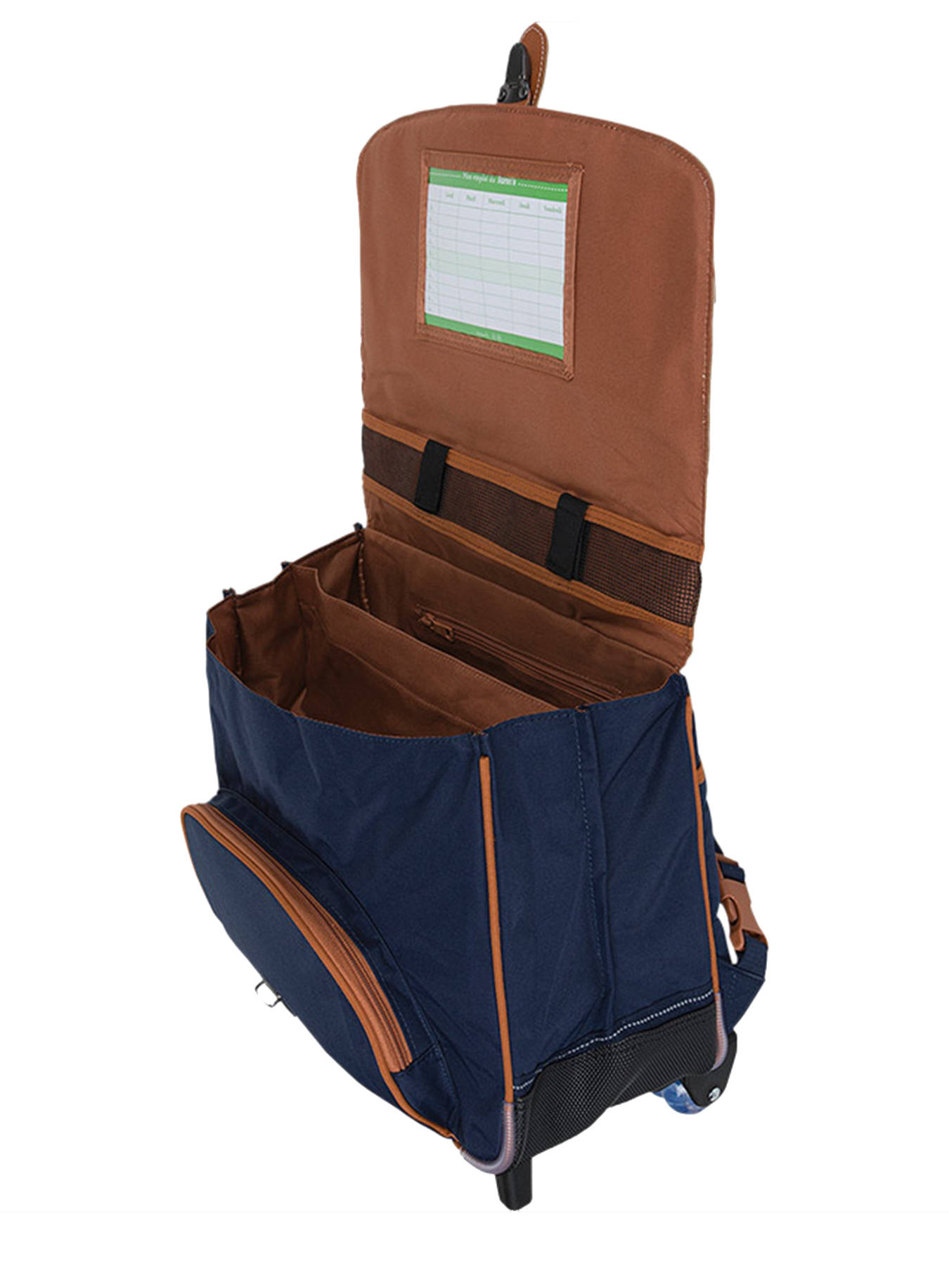 Cartable  roulettes 2 compartiments TANN'S