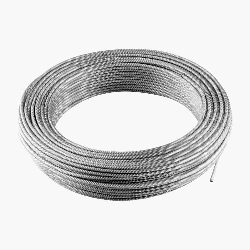 Belagt stålvaier, 2 mm x 50 m