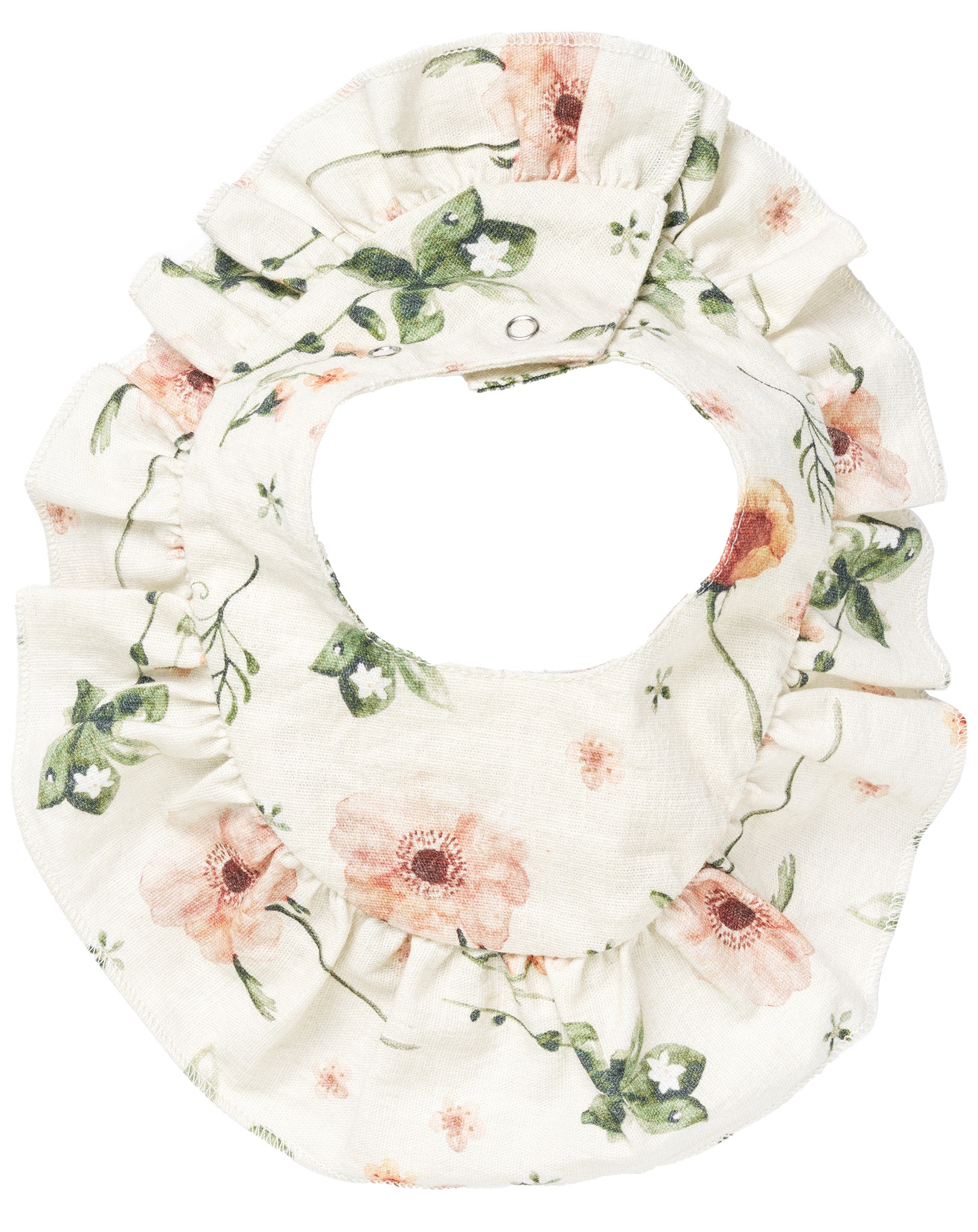 Lätzchen MEADOW BLOSSOM (11x18) in weiß