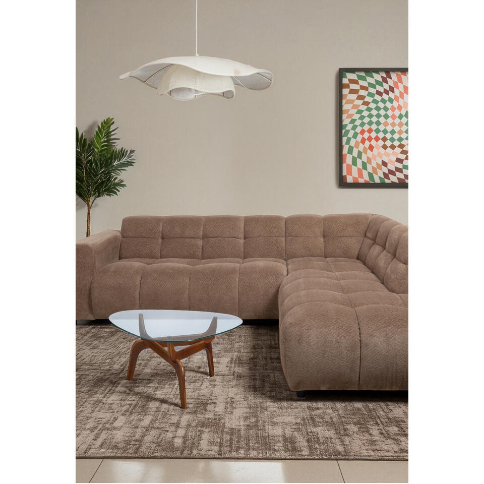 Hoekbank Regalo Rechts Taupe