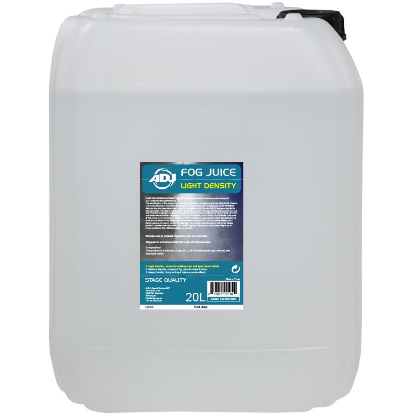 ADJ Fog Juice I Light 20.00 liter rookvloeistof