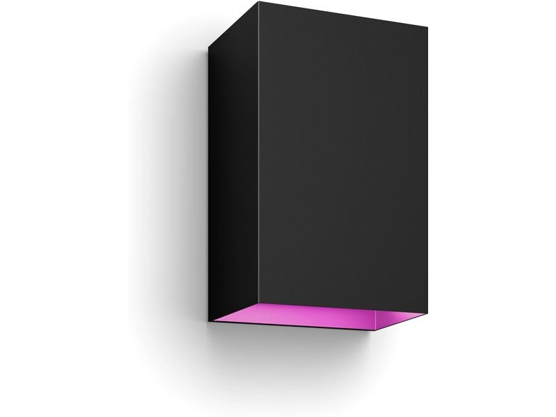 Philips Hue White & Color Ambiance Outdoor Resonate Wandleu Aussenleuchte Resonate Hue WACA, Schwarz
