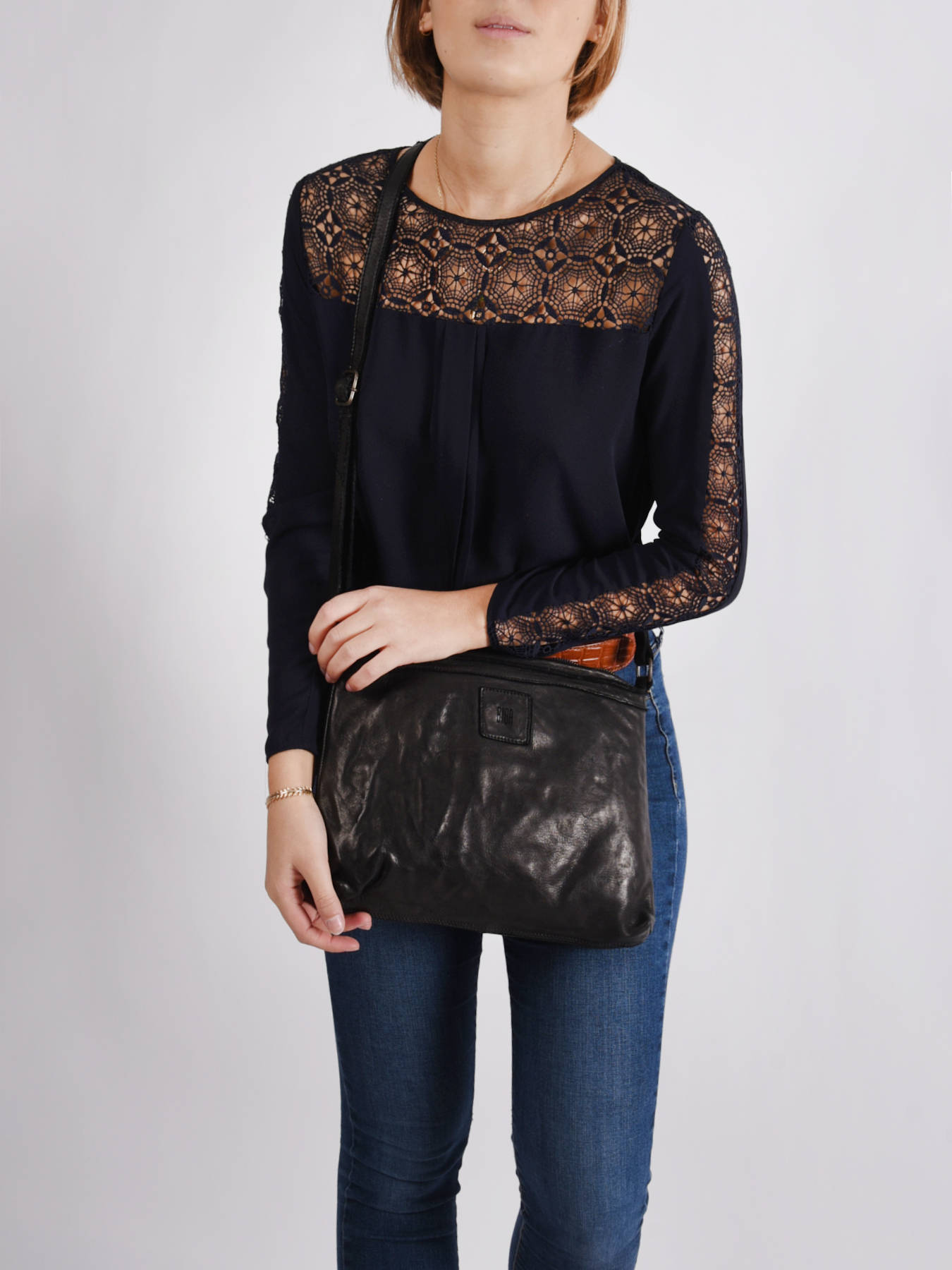 Sac bandoulire Heritage cuir BIBA