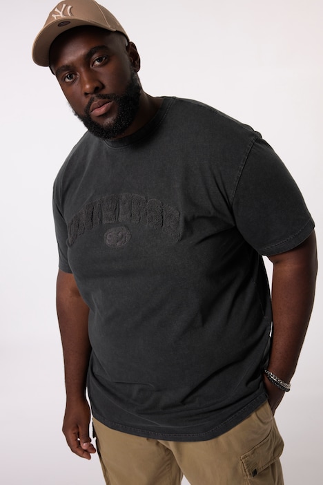 STHUGE T-Shirt, Halbarm, oversized, Schriftzug, bis 8 XL