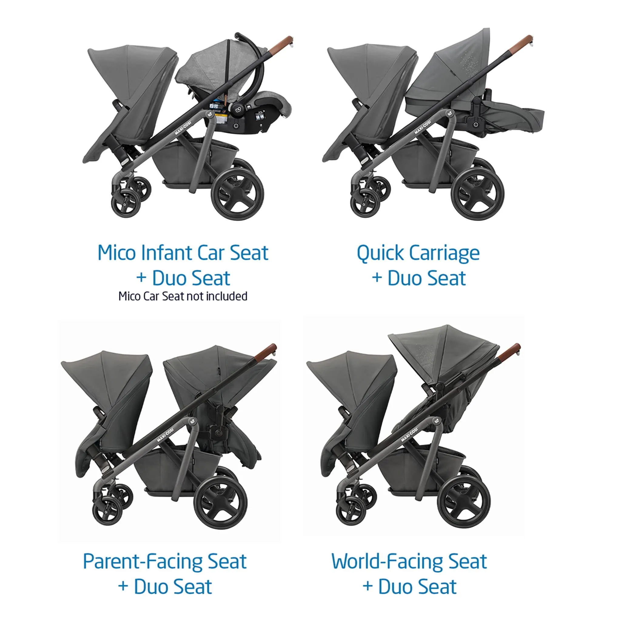 Maxi-cosi Second Siège Lila - Noir Essential