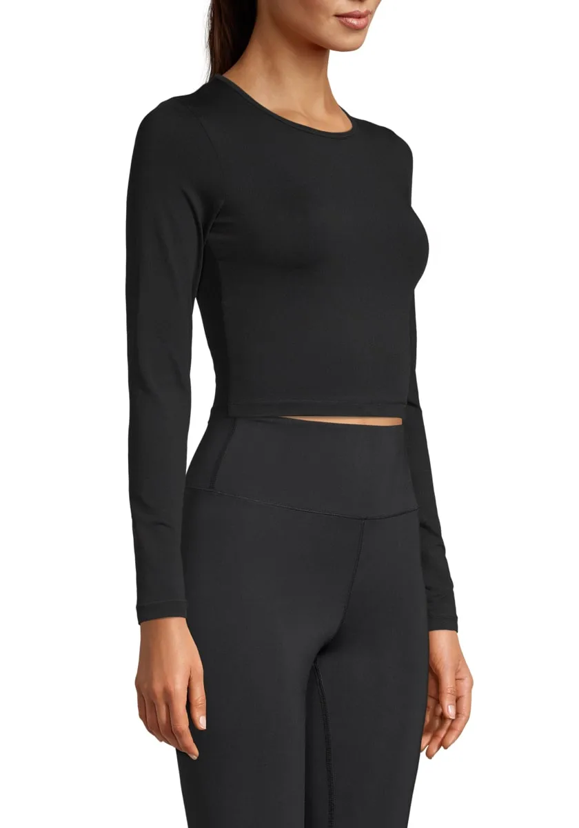 Casall Women's Crop Long Sleeve Black