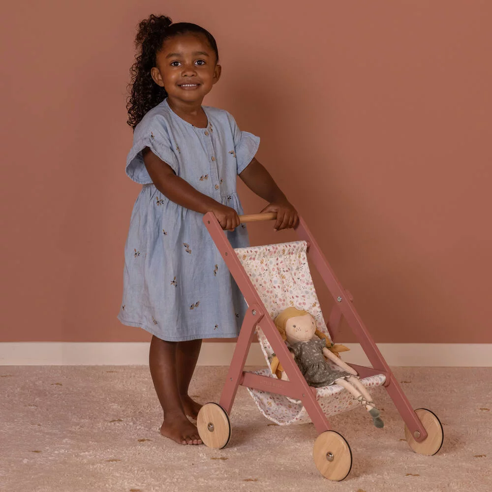 POUSSETTE POUR POUPÉE EN BOIS FSC