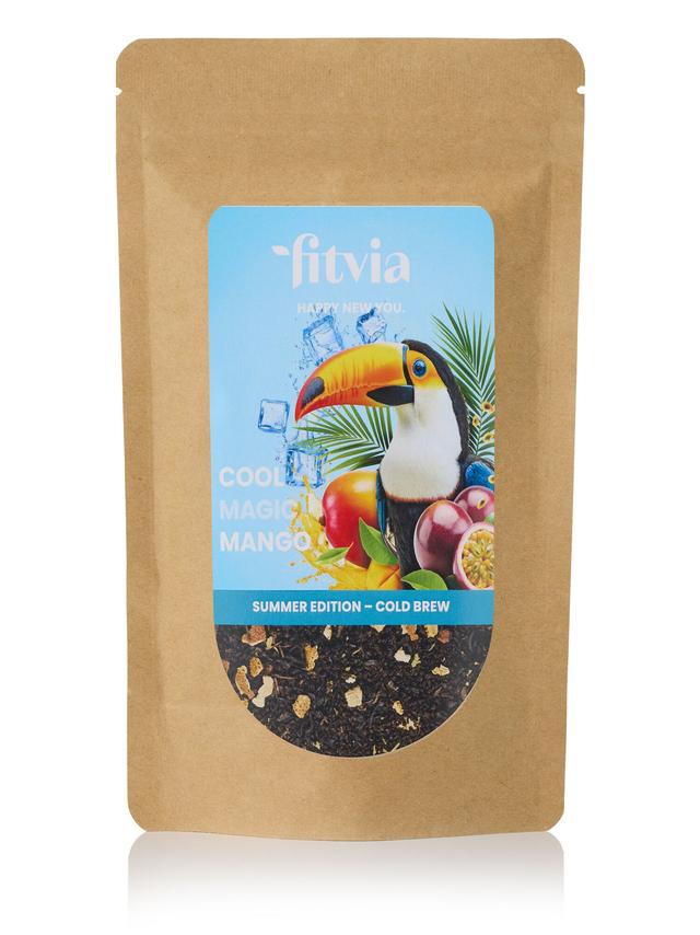 Cold Brew Schwarzer Tee, Mango, lose, 100 g