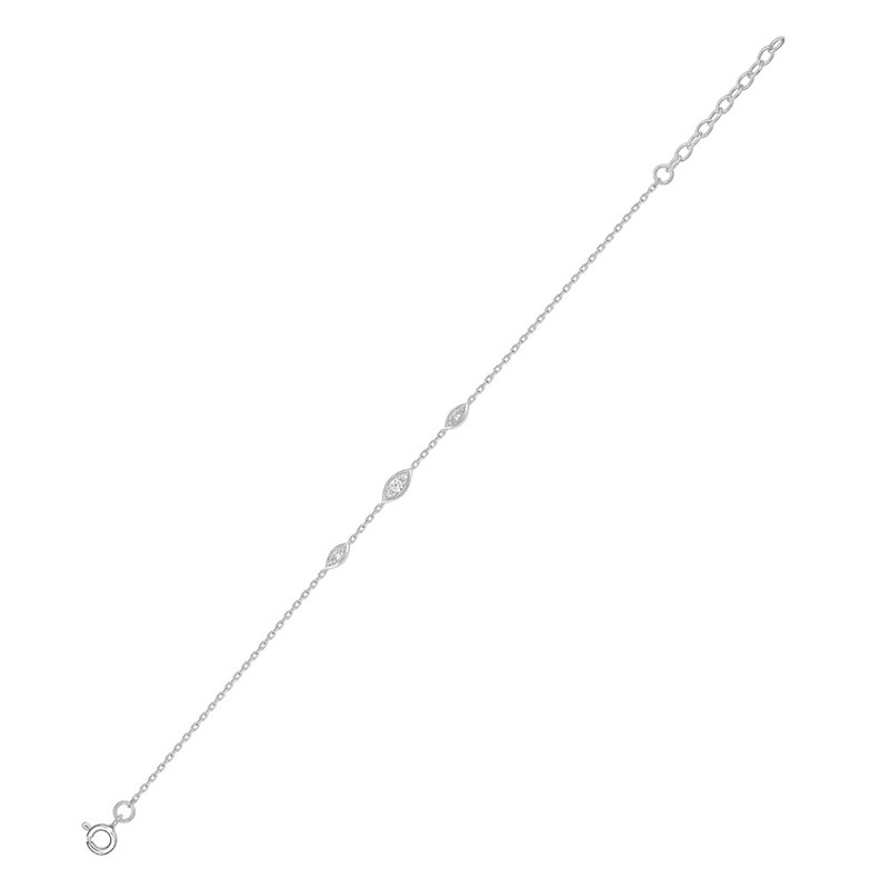 Bracelet Femme - Argent 925 - Longueur : 18 cm