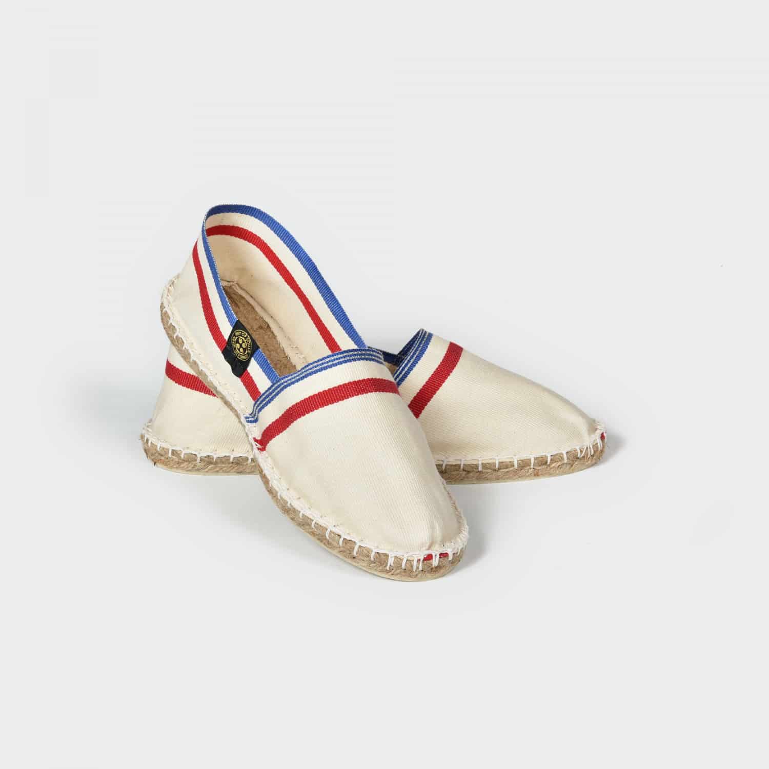 CLUB FRANCE - Espadrilles frenchy rayées | Blanc
