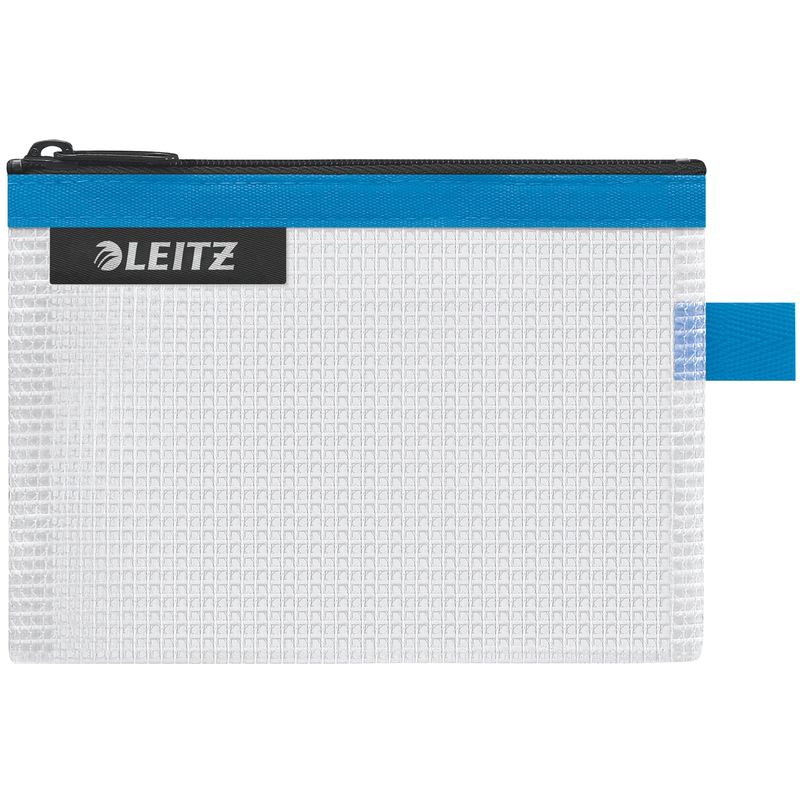 Leitz Traveller Beutel S, wasserabweisend, transparent/blau