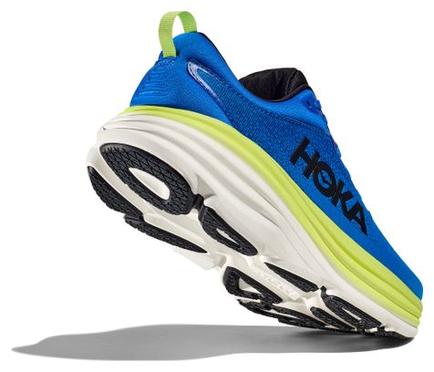 Chaussures Running Hoka Bondi 8 Large Bleu/Vert Homme
