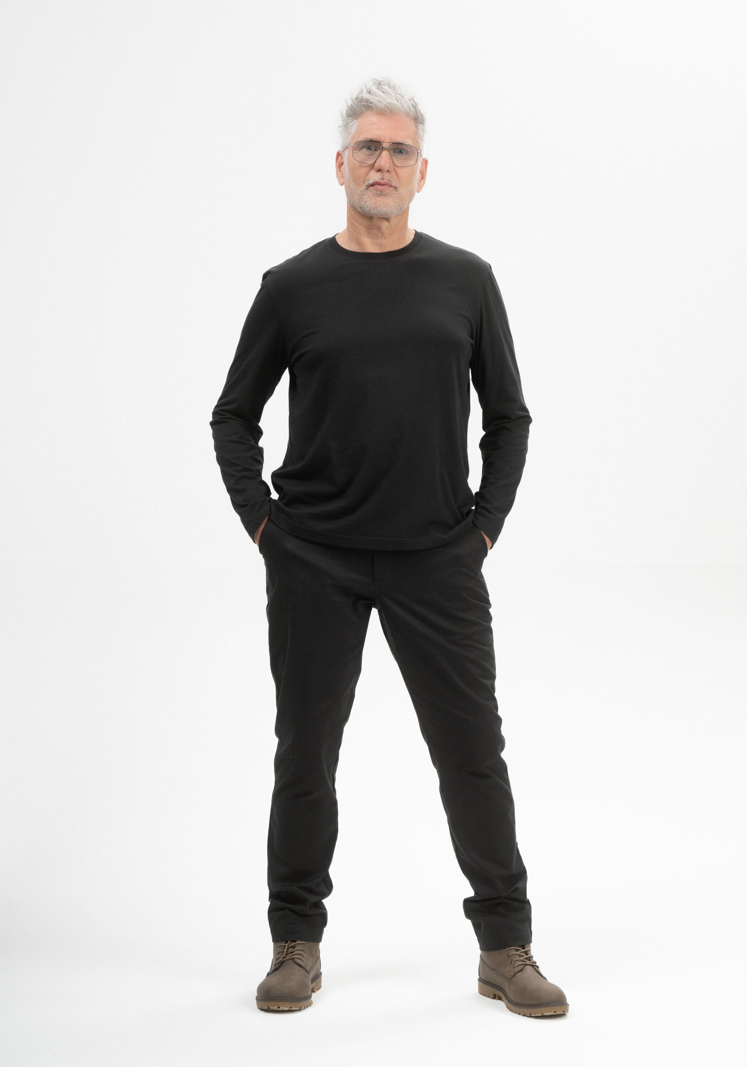Mela Longsleeve Shirt Jerin Schwarz