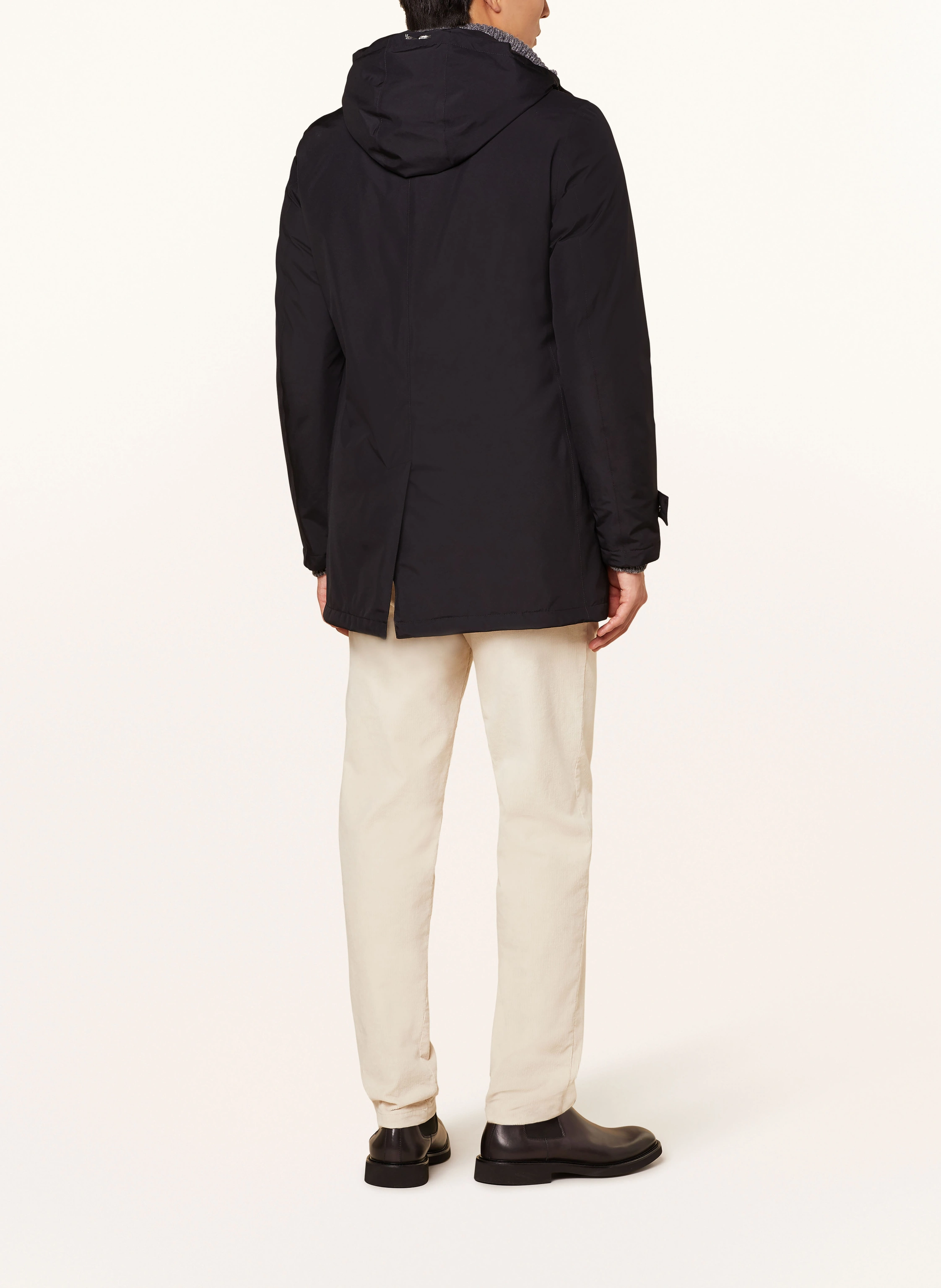HERNO LAMINAR Lightweight-Daunenparka mit abnehmbarer Kapuze