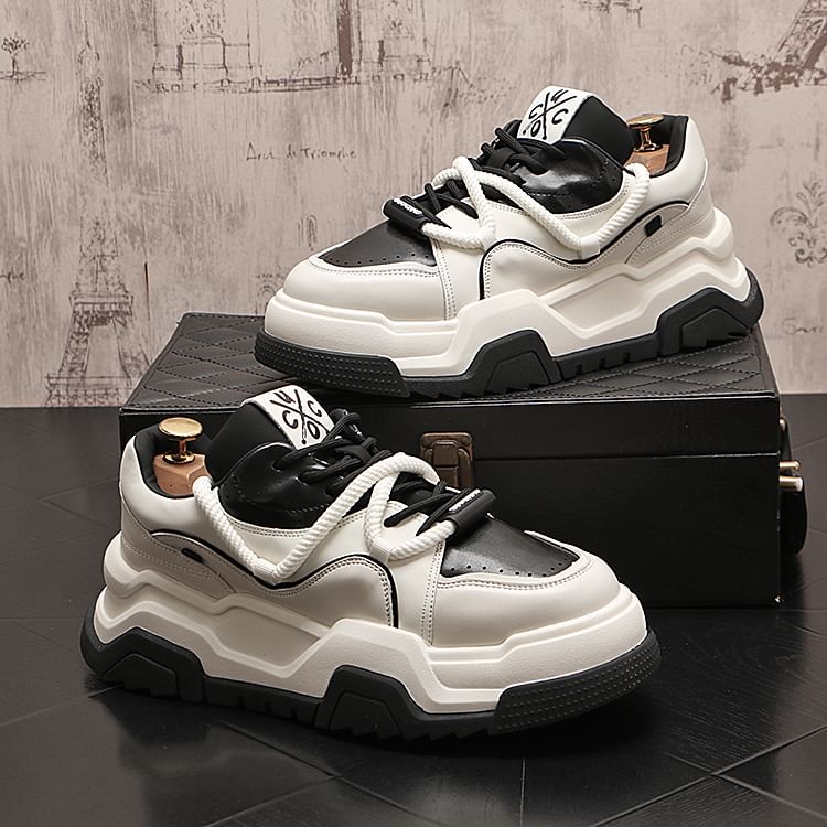 Mr Ozera - Platformsneakers met letters