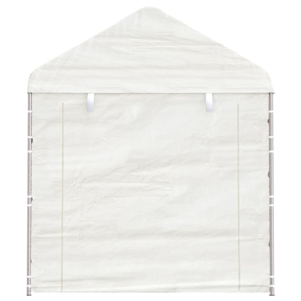 Belvédère avec toit blanc 8,92x2,28x2,69 m polyéthylène
