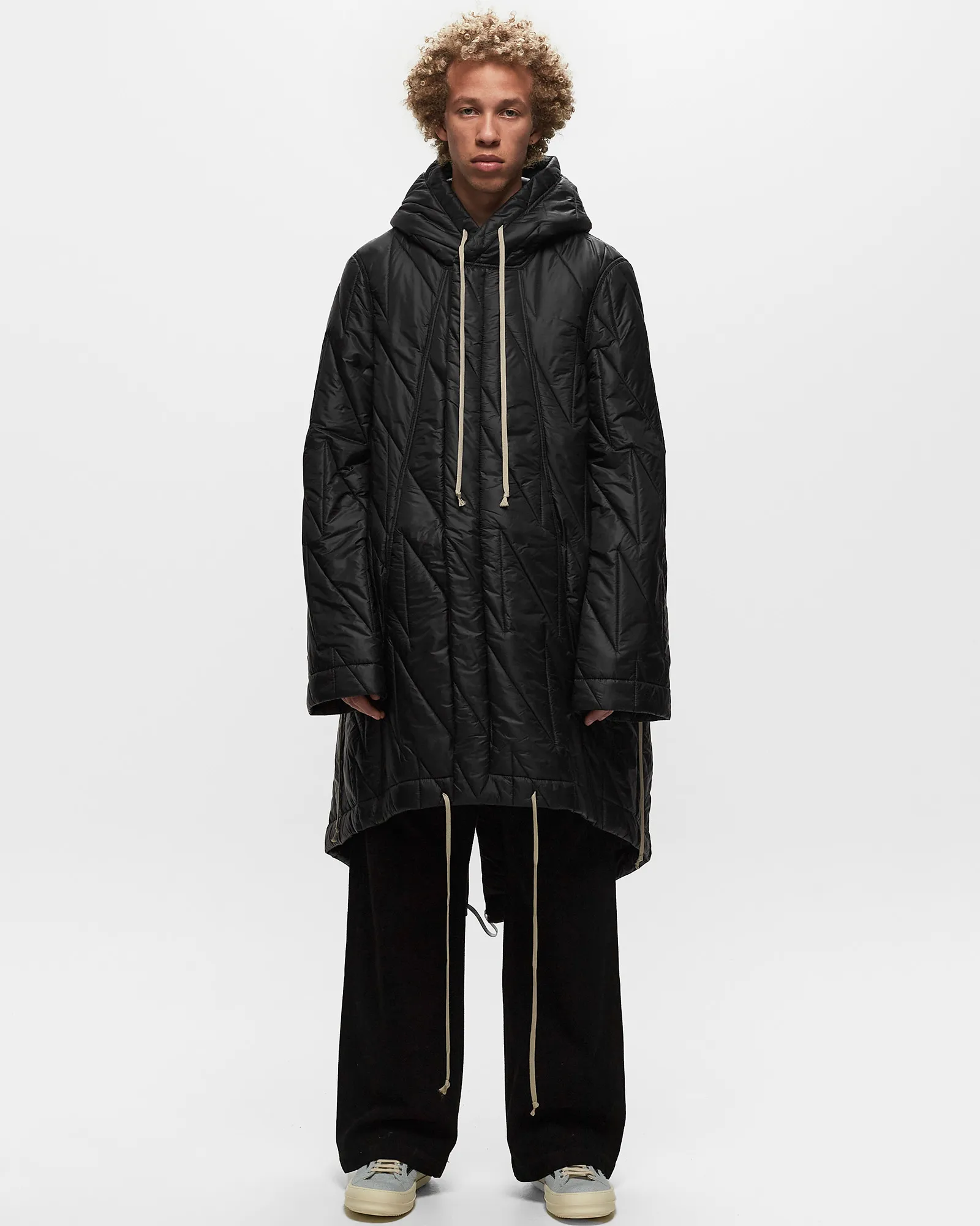 Rick Owens DRKSHDW WOVEN PADDED PARKA - FISHTAIL PARKA