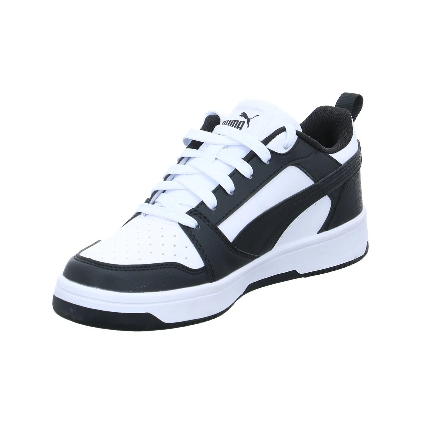 PUMA Kinder Sportschuh Weiss Lederimitat