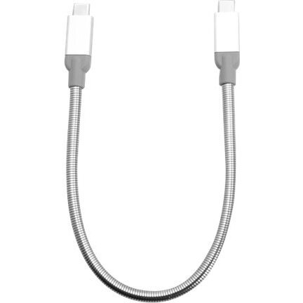 Verbatim Câble de synchronisation et de charge USB-C à USB-C USB 3.1 GÉN 2 de en acier inoxydable de 30 cm