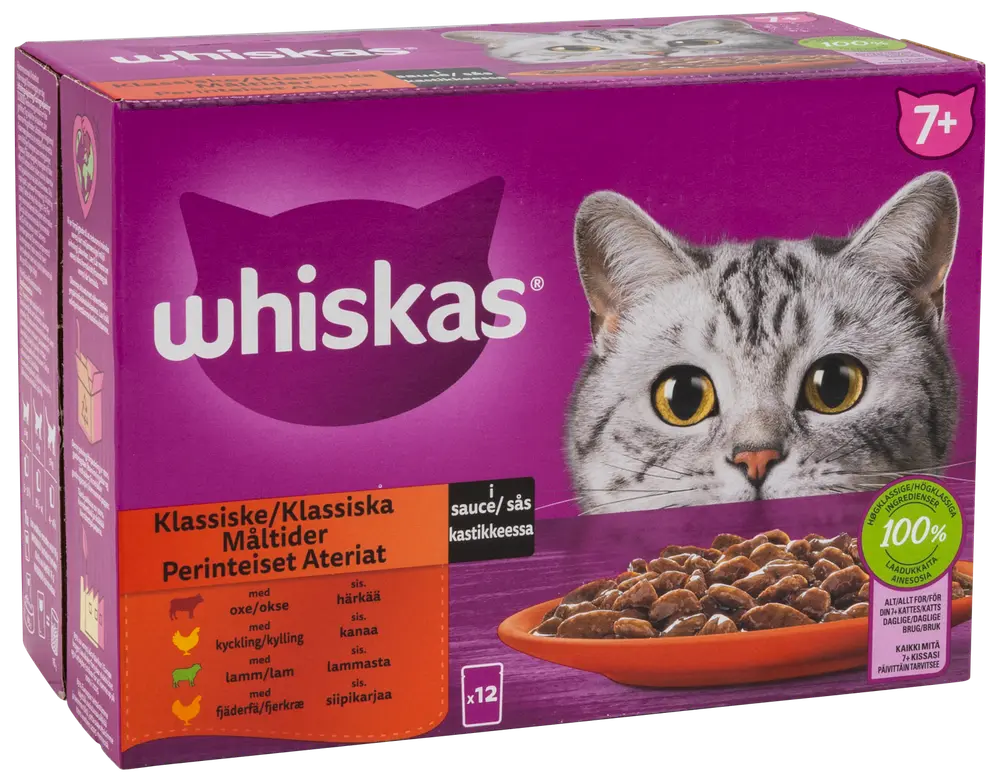 Whiskas Kødmenu 7 år+ 12 x 85 g