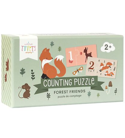 A Little Lovely Company Zahlen Puzzlespiel 1-10 - Forest Friends