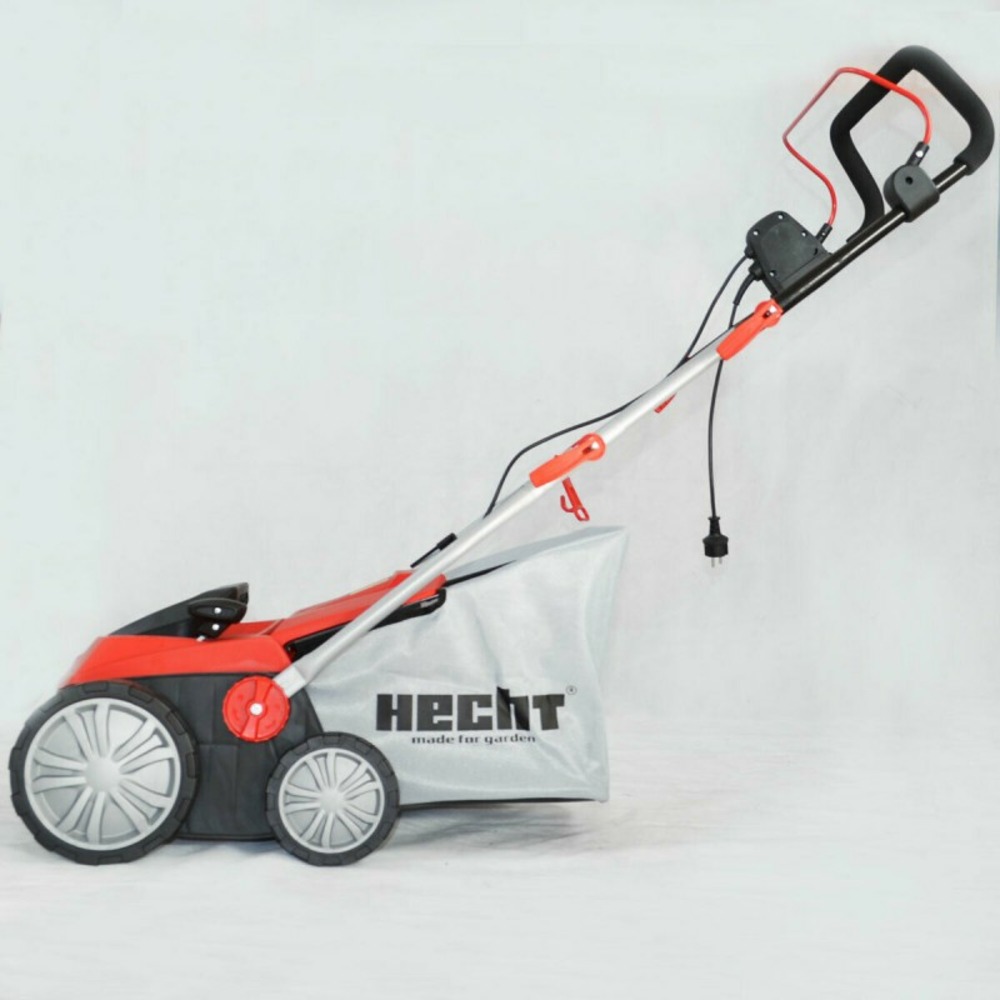 H 1683 scarificateur aérateur électrique 2en1 1600w 8 couteaux doubles 24griffres avec profondeur réglable