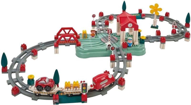 ECOIFFIER - Abrick Baril - Renbaan Trein - Meerkleurig - Imitatie Speelgoed