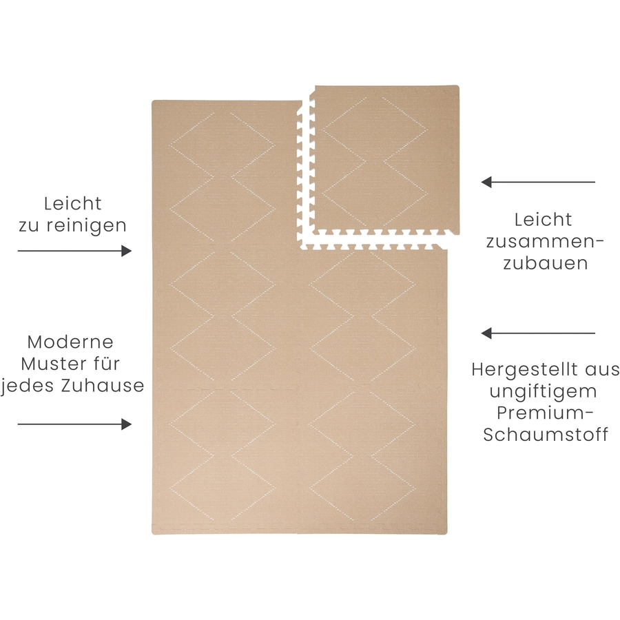 toddlekind Prettier Puzzle Spielmatte Tulum Sandstone 120 x 180 cm