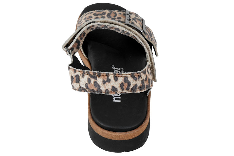NEW FEET SANDAL MED LEOPARD PRINT