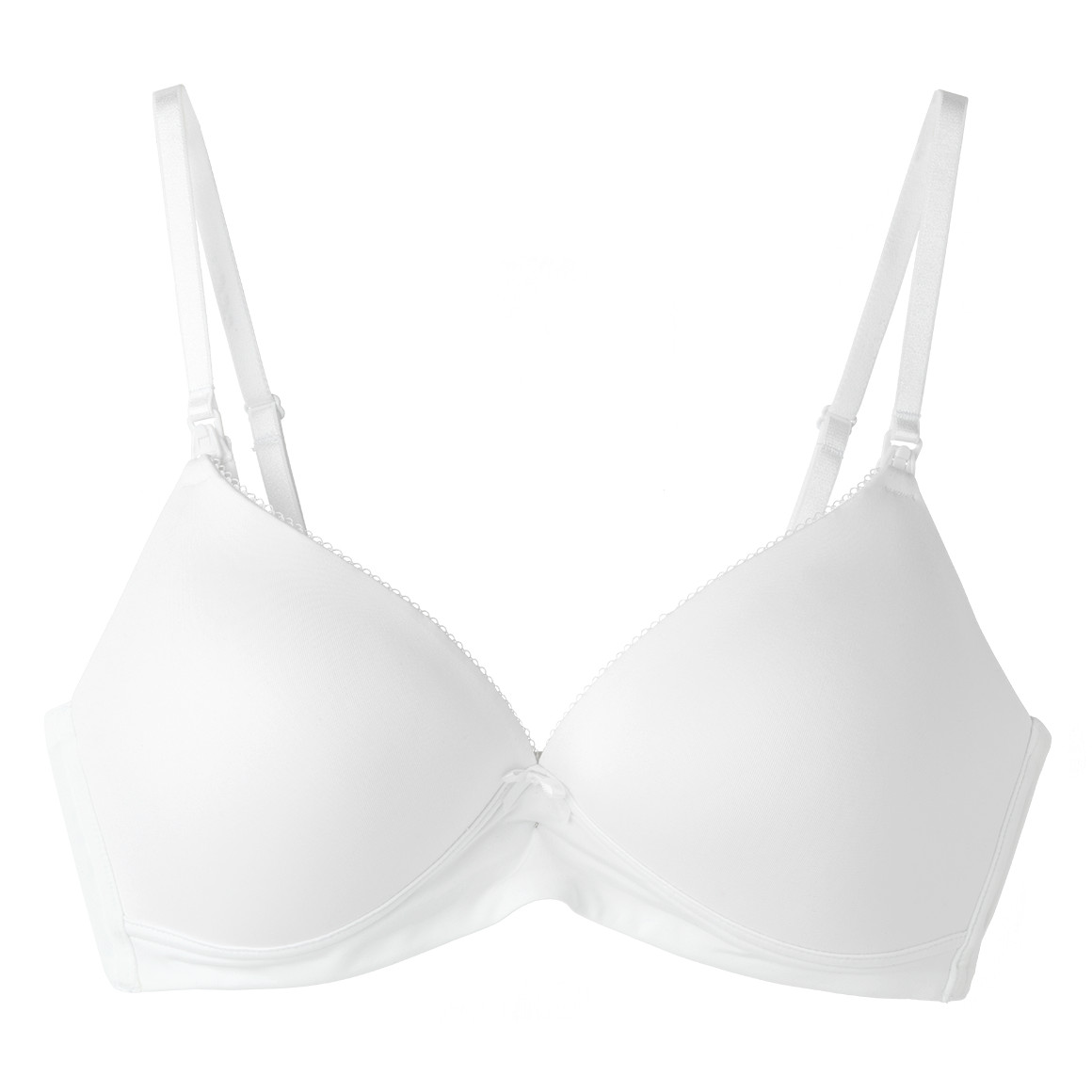 Gina Mama 2 Damen Still-BHs unifarben weiss / schwarz