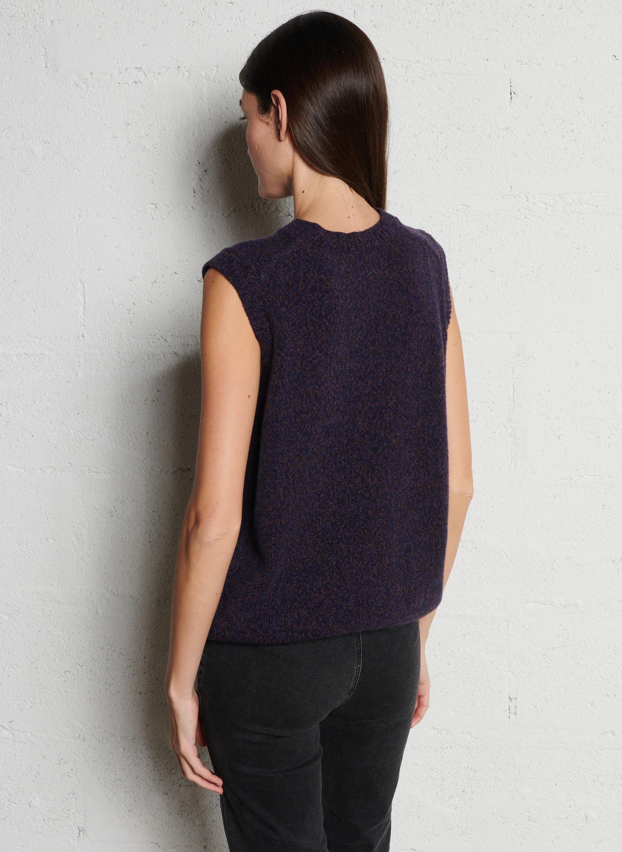 HERITAGE - Pull sans manches en laine | Beige