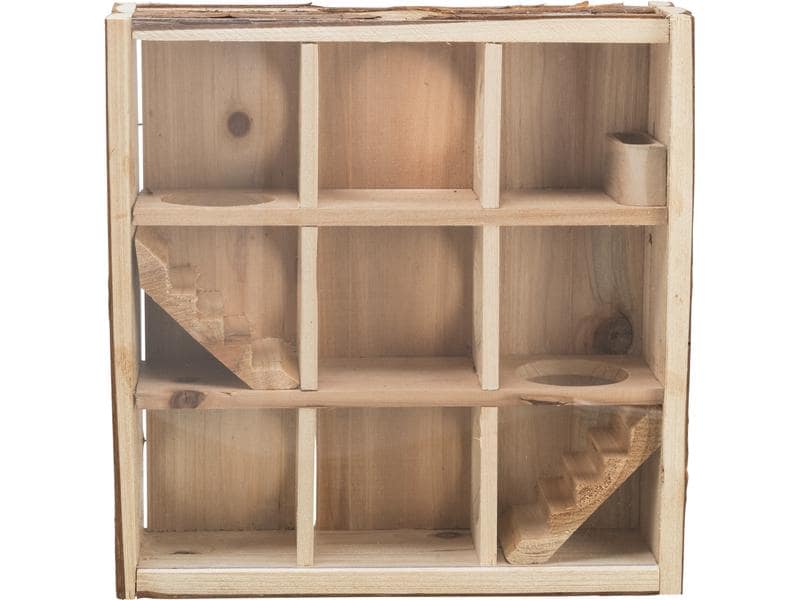 Trixie Turm mit 9 Kammern, 30 x 30 x 10 cm Spielturm für Zwerghamster oder Mäuse