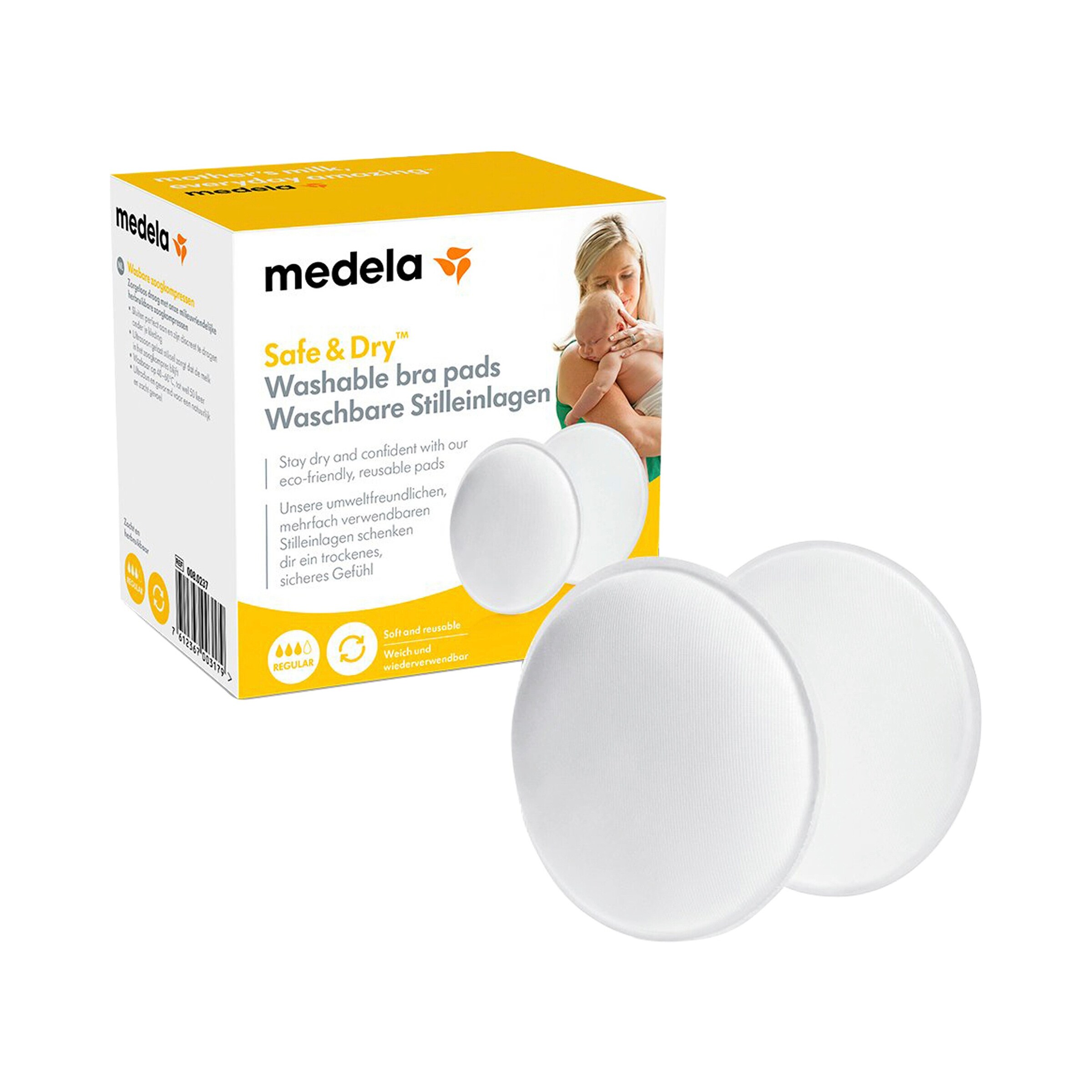 Medela 4er-Pack waschbare Stilleinlagen