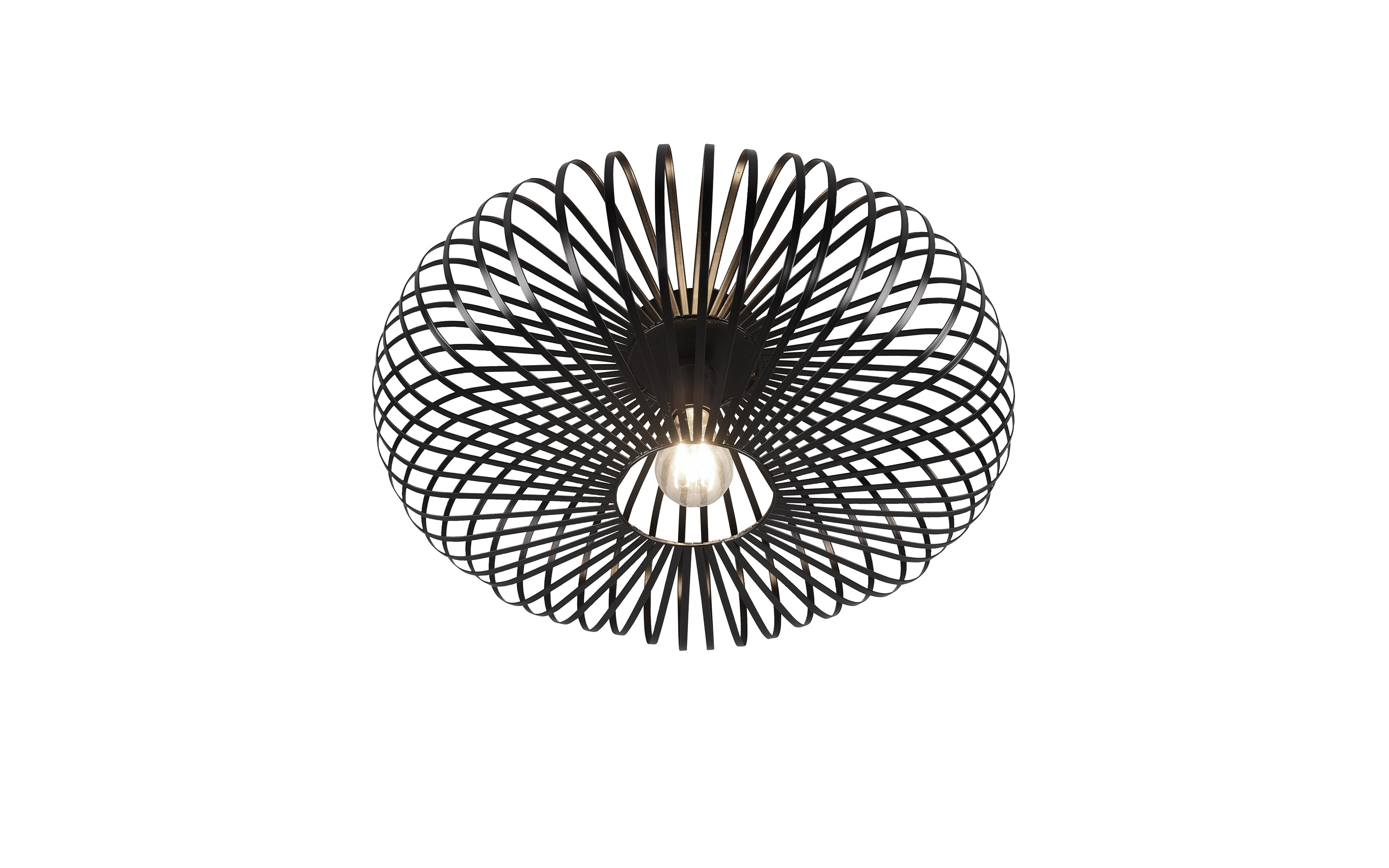 Deckenleuchte Johann, schwarz matt, 50 cm