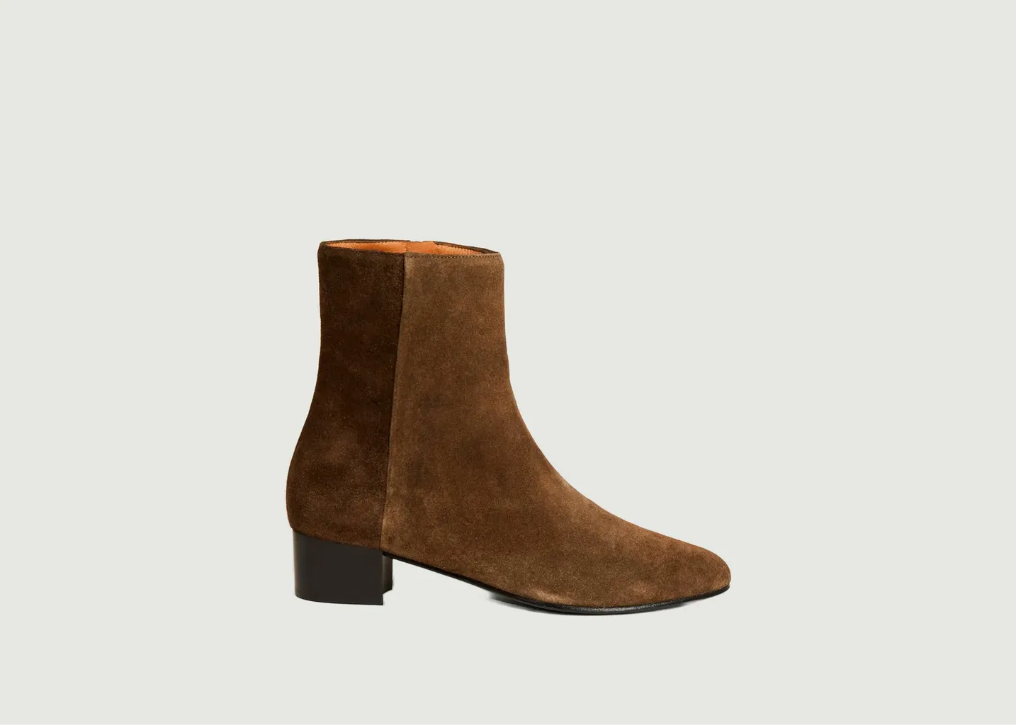 Bottines en cuir velours Michèle Anne Thomas Chaussures