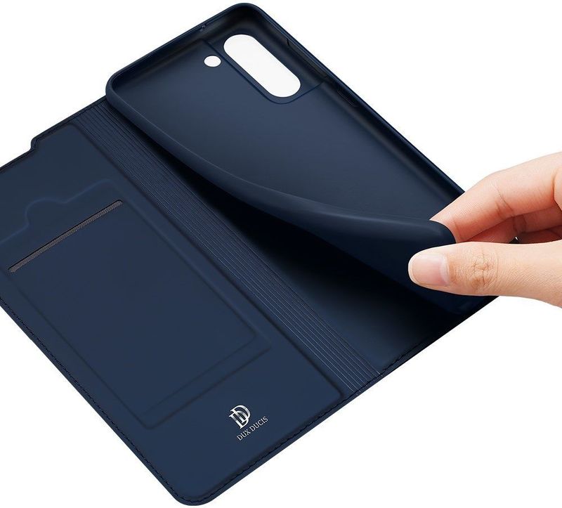 Dux Ducis - Skin Pro Series - Hoesje - Blauw - Wallet voor Samsung Galaxy S21 FE