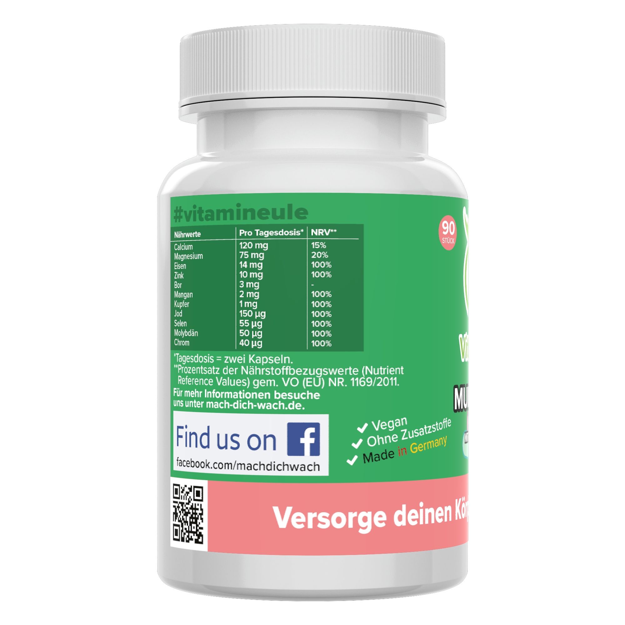 Multimineral Kapseln + Spurenelemente - Vitamineule®
