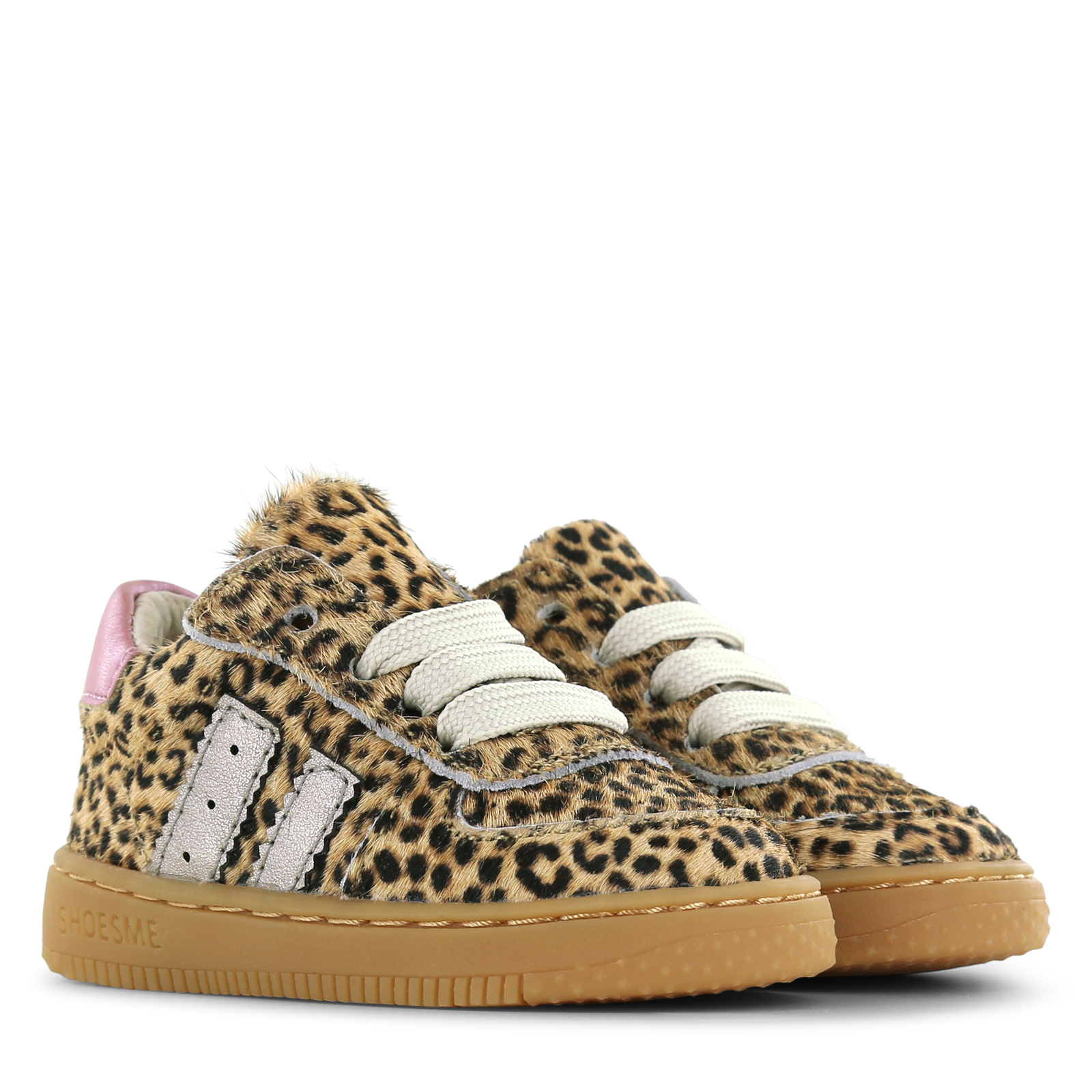 Shoesme sneakertje met panterprint Microfiber leer, Ponyhair | Sale