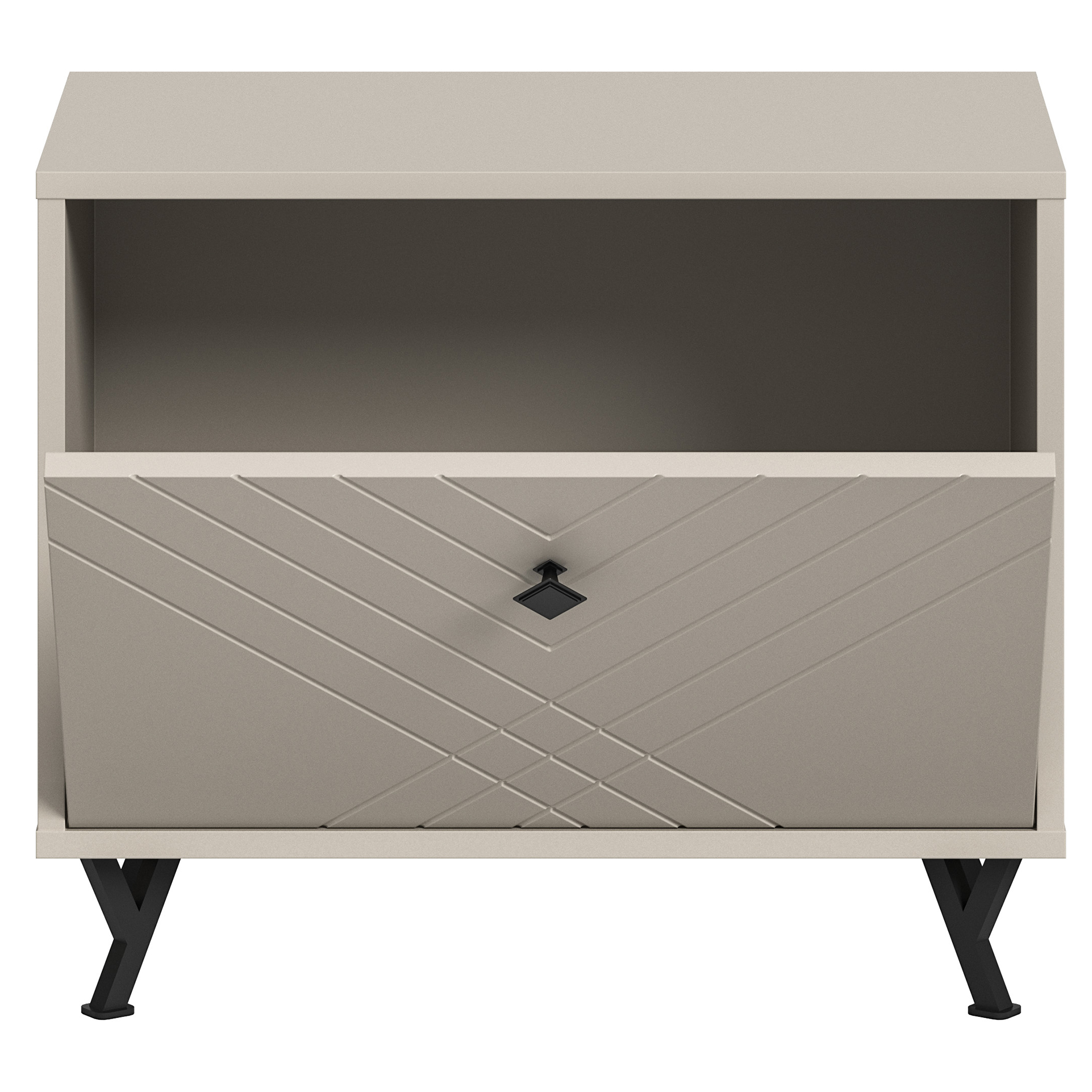 Sitzbank NOTES - sandbeige matt - 60 cm