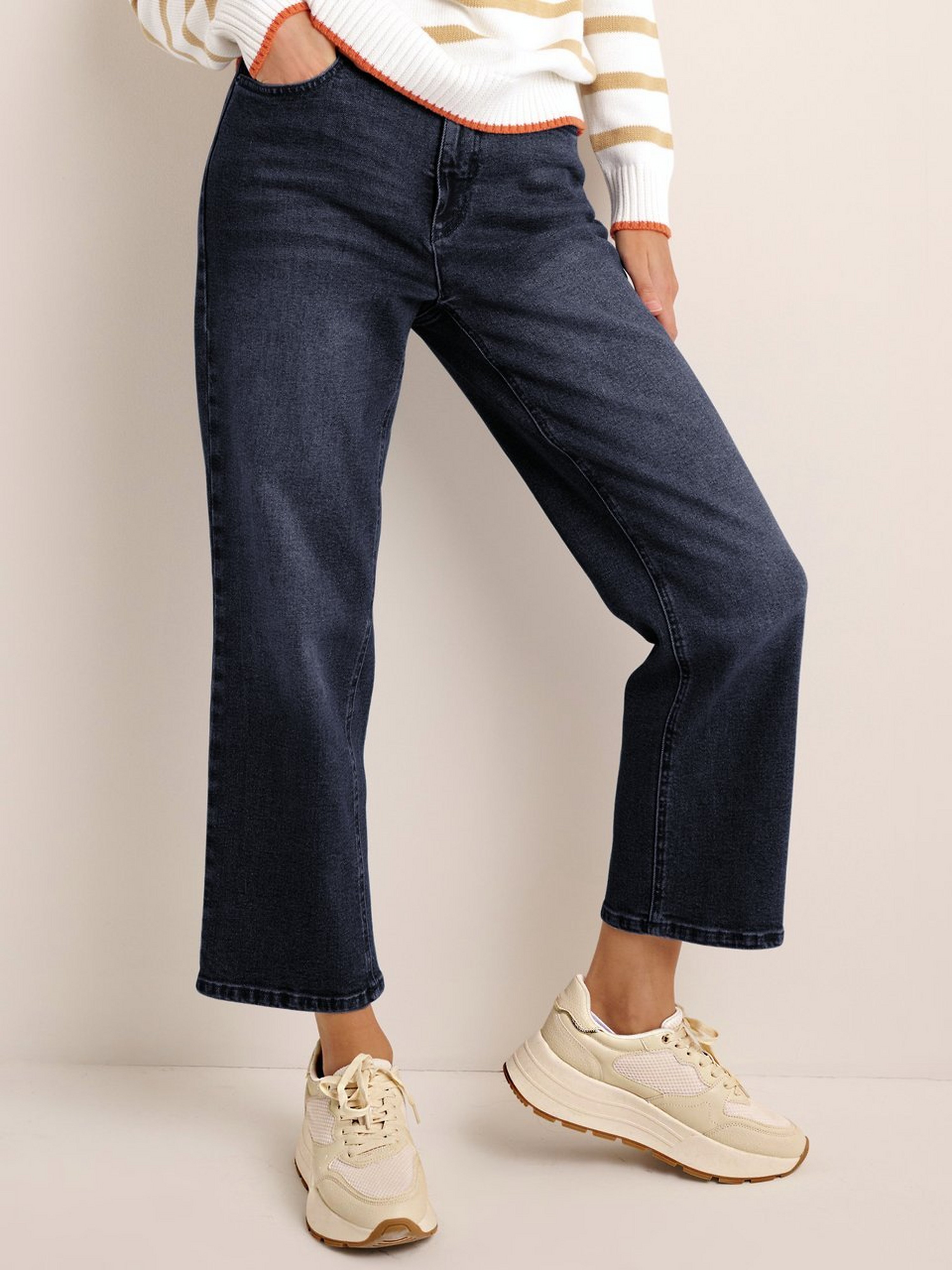 Knöchellange Jeans Straight Fit