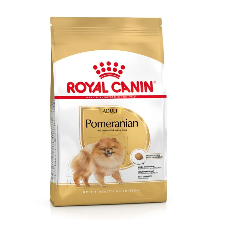 Ração Royal Canin para cães adultos da raça Pomeranian