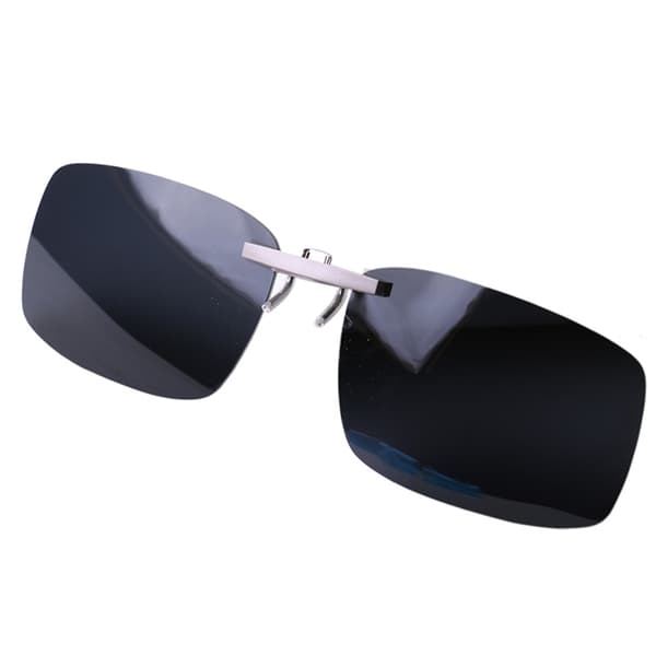 Clip-on-solbriller med UV400-beskyttelse og svart linsefarge - Large