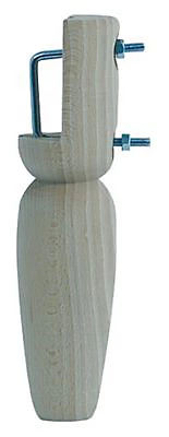 Pied de lit olive sommier h230 mm Ø58 mm brut