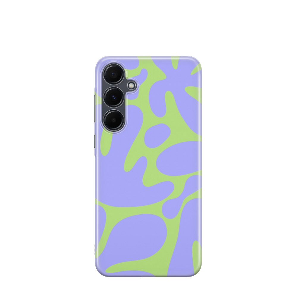 Samsung Galaxy A55 Gummi Hülle Sommerformen - Lila-Violett