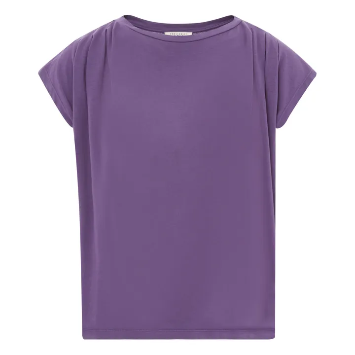 SMALLABLE BASICS T-Shirt Plissé Femme Coton Bio | Myrtille
