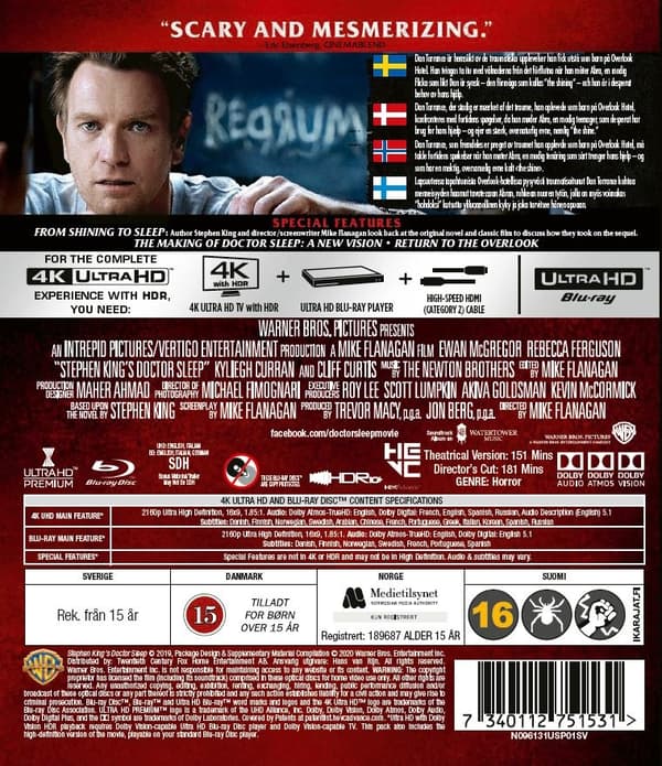 Doctor Sleep (4K Ultra HD + Blu-ray) (2 disc)