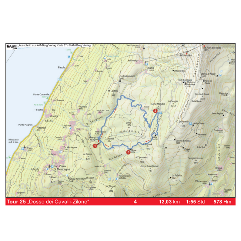 AM-Berg Verlag Gardasee Südost - Monte Baldo MTB Touren