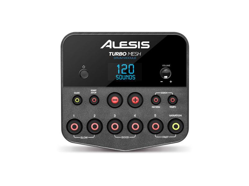 Alesis E-Drum Turbo Mesh Kit Siebenteiliges E-Drum Kit mit Mesh Heads