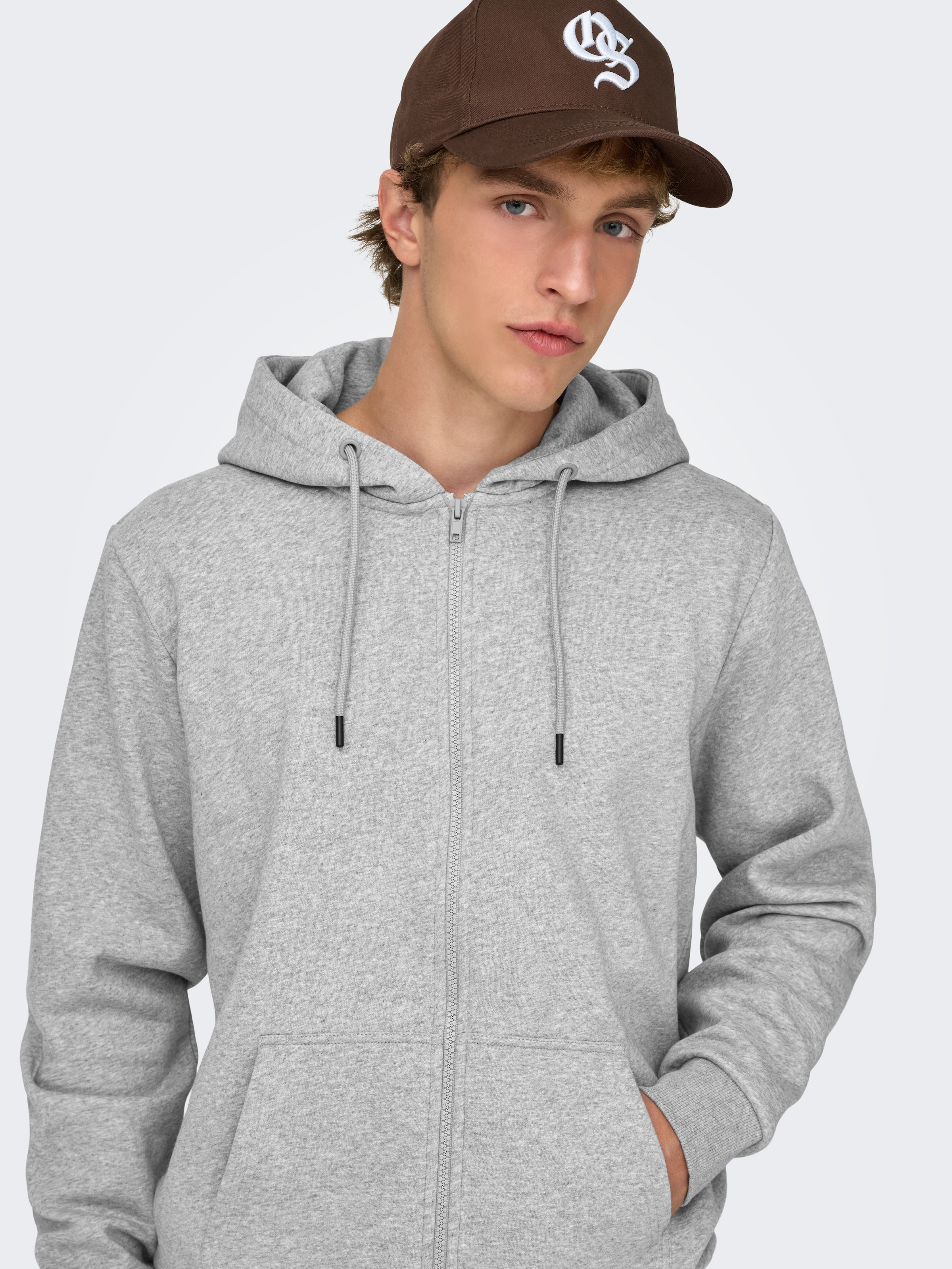 ONLY & SONS Kapuzensweatjacke »CERES LIFE ZIP THR. HOODIE SWEAT«
